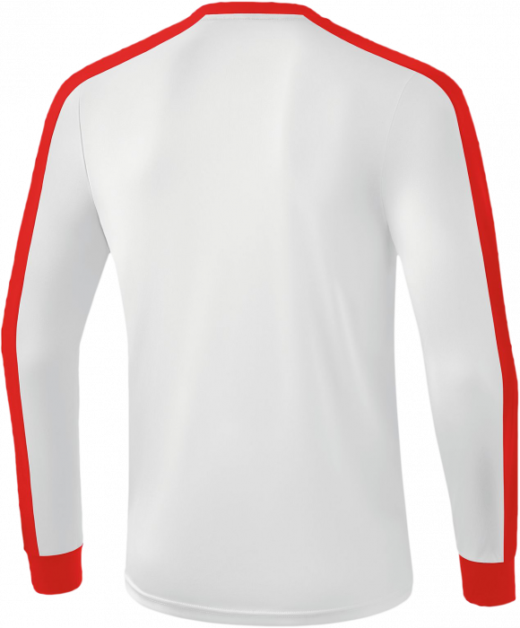 Erima - Retro Star Longsleeve Jersey - White & ruby red