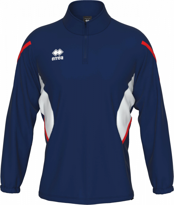 Errea - Charles Training Top Half Zip - Navy Blue & czerwony