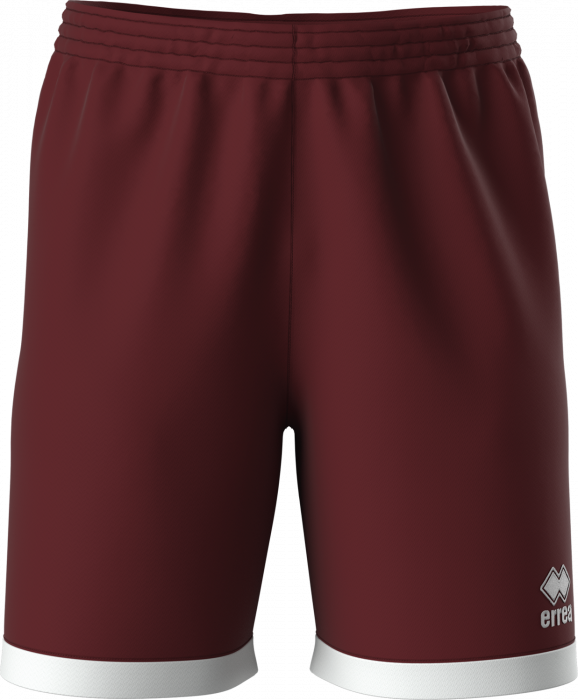 Errea - Brandon Shorts - Bordeaux & blanc