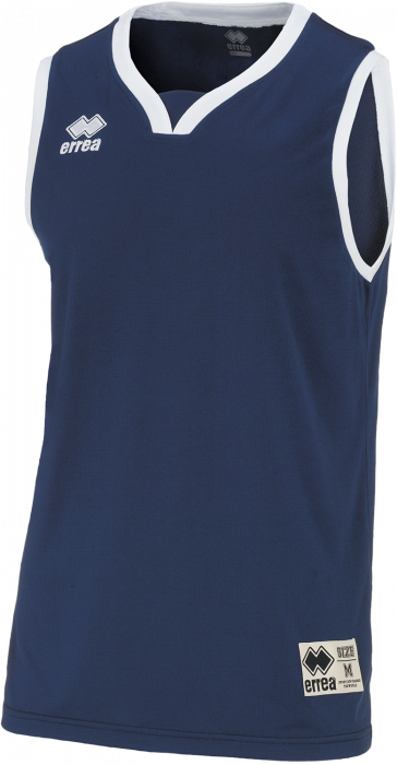 Errea - California Basketball T-Shirt - Navy Blue & branco