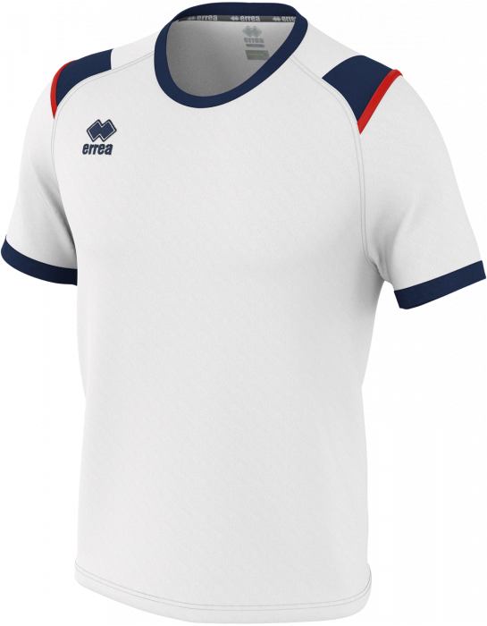 Errea - Lex Tee - White & navy blue