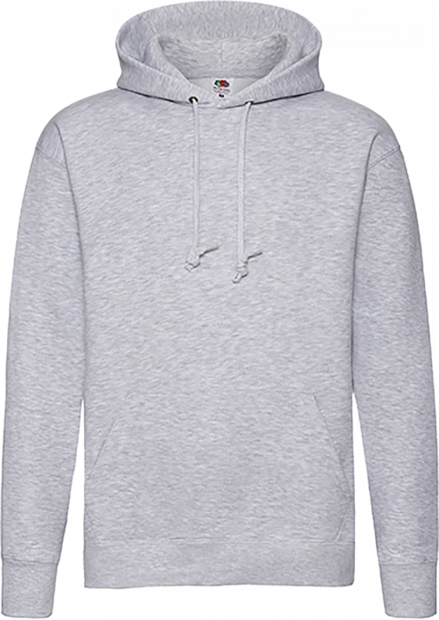 Fruit of the loom - Klassisk Hoodie - Heather Grey