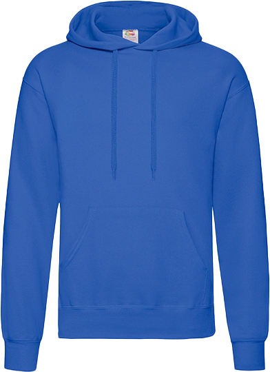 Fruit of the loom - Klassisk Hoodie - Royal Blue