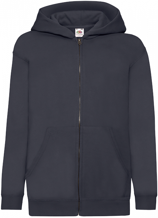 Fruit of the loom - Classic Hodded Sweat Jacket Kids - Deep Navy