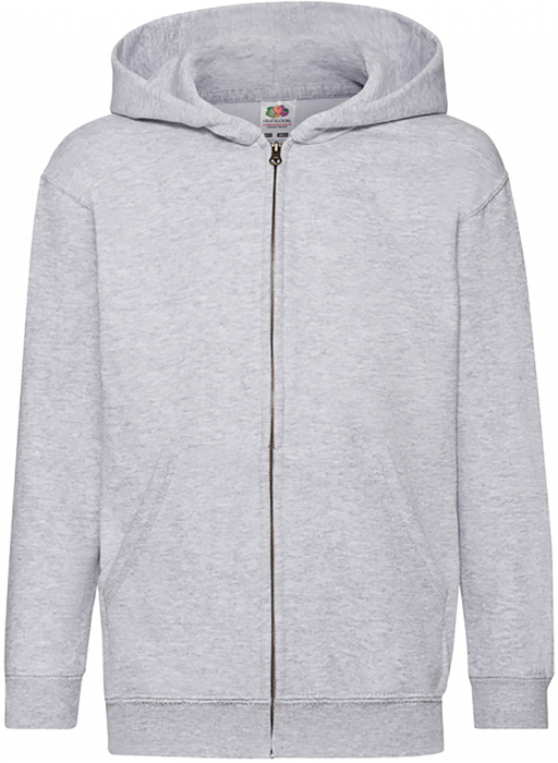 Fruit of the loom - Classic Hodded Sweat Jacket Kids - Heather Grey