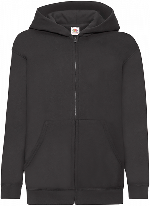 Fruit of the loom - Classic Hodded Sweat Jacket Kids - Black