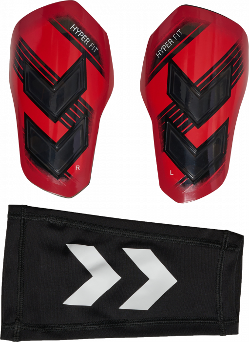 Hummel - Shin Guards Hyper Fit - Rood