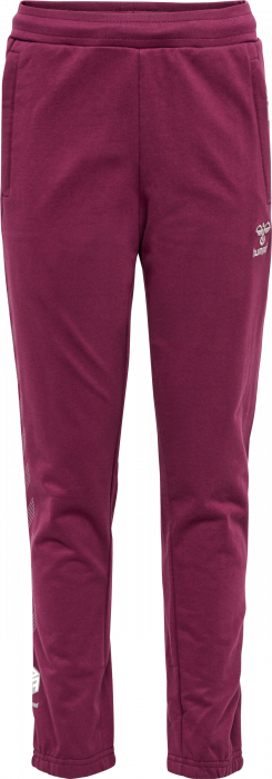 Hummel - Move Grid Cotton Pants Kids - Grape Wine