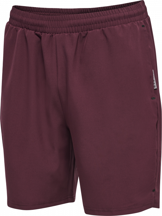 Hummel - Move Grid Woven Shorts - Grape Wine