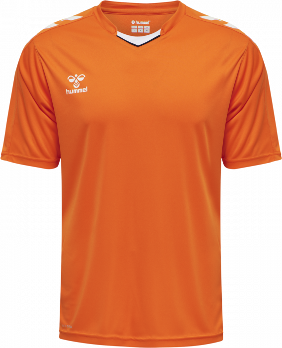 Hummel - Core Xk Poly Jersey Jr - Orange & branco