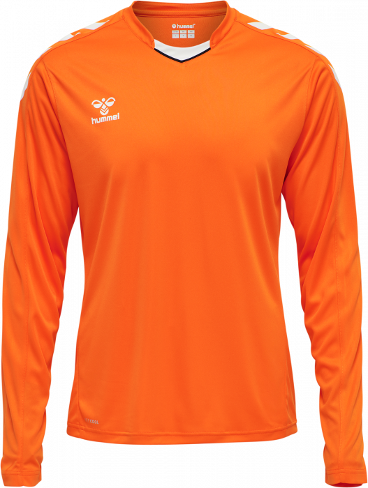 Hummel - Core Xk Poly Jersey Long - Orange & white