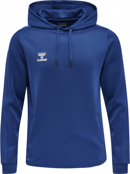 Hummel - Core Xk Hoodie - True Blue & weiß