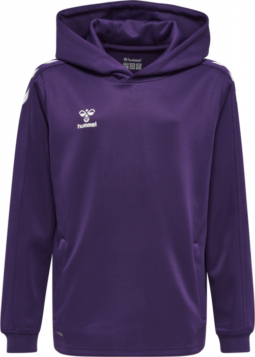 Hummel - Core Xk Hoodie Kids - Acai & weiß