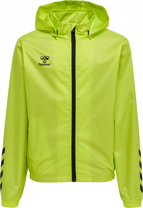 Hummel - Core Xk Spray Jacket Kids - Lime & czarny