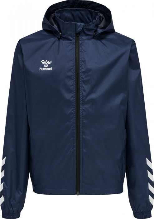 Hummel - Core Xk Spray Jacket Kids - Marine & blanc