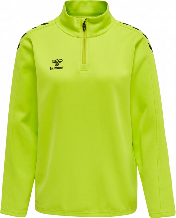 Hummel - Core Xk Half Zip Sweater Women - Lime & czarny