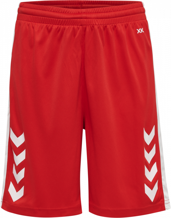 Hummel - Core Xk Basket Shorts Jr - True Red & branco