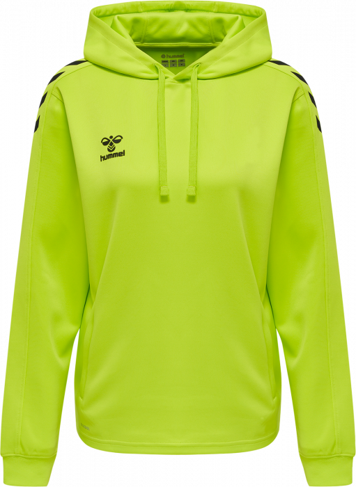 Hummel - Core Xk Poly Hoodie Women - Lime & black