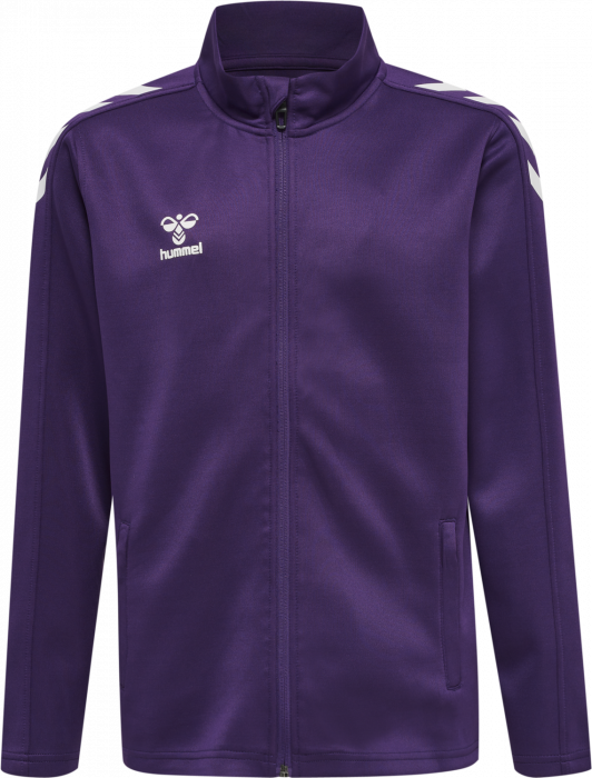 Hummel - Core Xk Poly Sweatshirt Jr - Acai & hvid