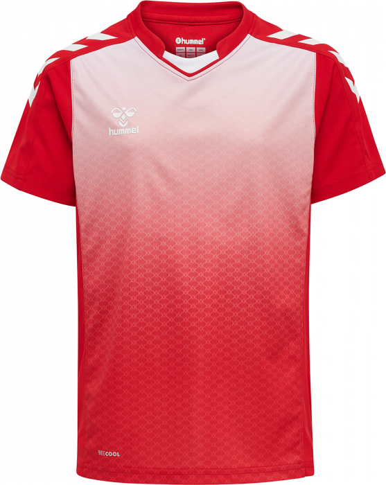 Hummel - Core Xk Sublimaiton Jersey Jr - True Red & bianco