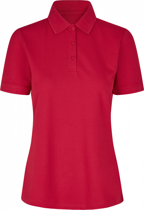 ID - Organic Poloshirt Women - Rood