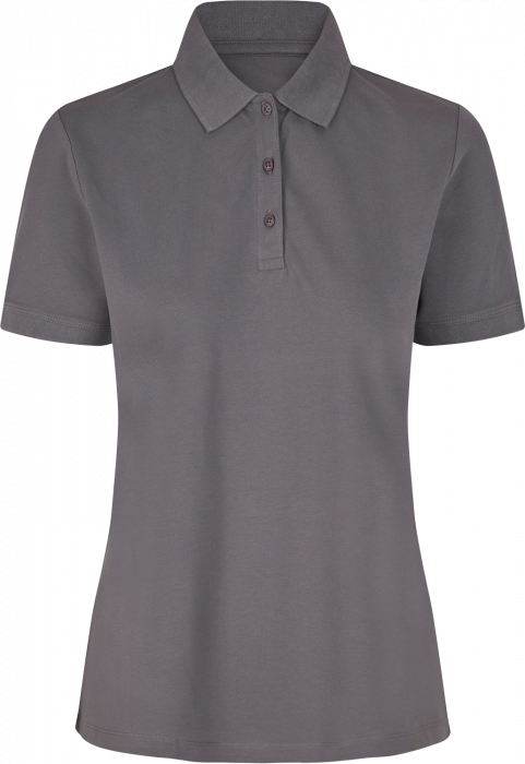 ID - Organic Poloshirt Women - Silver Grey