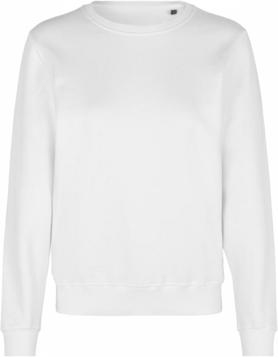 ID - Organic Cotton Sweatshirt Women - Biały