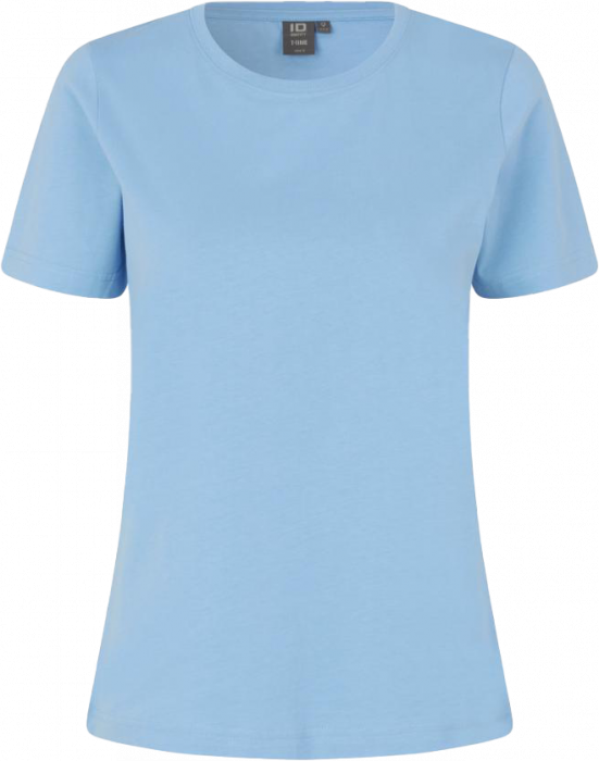 ID - Cotton T-Time T-Shirt Dame - Azul claro