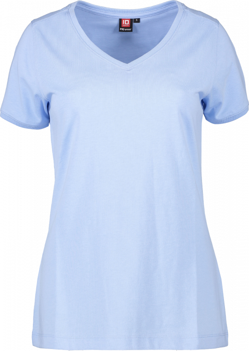 ID - Pro Wear Care V-Neck T-Shirt Women - Azul claro