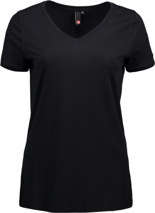 ID - V-Neck Tee Women - black