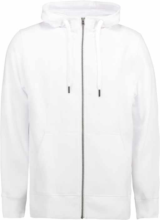 ID - Hoodie W. Zip  (Mens) - White