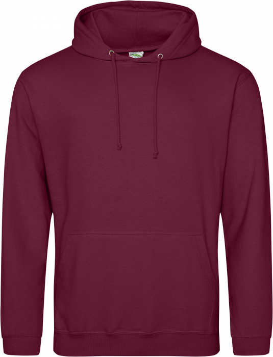 Just Hoods - College Hoodie - Burgundy Smoke