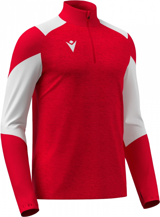 Macron - Izel Half Zip Top - Red & white