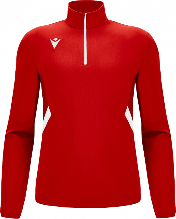 Macron - Piave Half Zip Top - Red & white