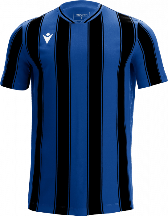 Macron - Sceptrum Striped Player Jersey - Royal Blue & black