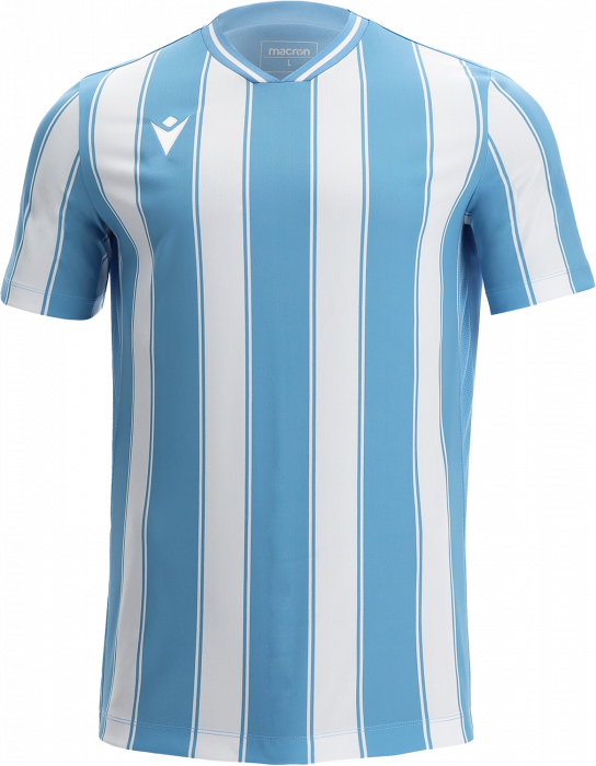 Macron - Sceptrum Striped Player Jersey - Columbia & white