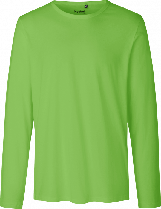 Neutral - Økologisk Langærmet Bomulds T-Shirt - Lime