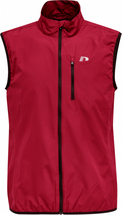 Newline - Men's Core Windbreaker Vest Jacket - Red & black