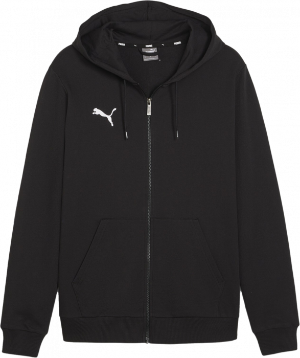 Puma - Teamgoal Casual Zip Hoodie - Zwart & wit