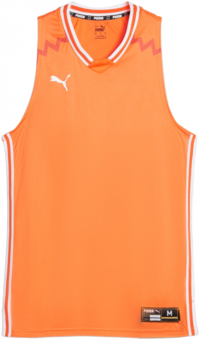 Puma - Hoops Team Basketball Jersey - Golden Poppy & weiß