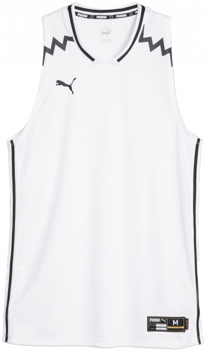 Puma - Hoops Team Basketball Jersey - Bianco & nero