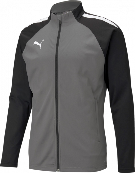 Puma - Teamliga Training Jacket Jr - Smoked Pearl & czarny