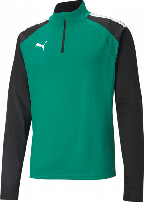 Puma - Teamliga Training 1/4 Zip Top Jr. - Green & svart