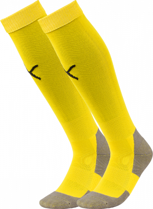 Puma - Teamliga Core Sock - Geel & zwart