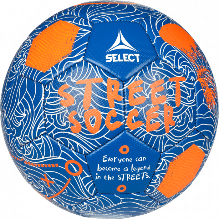 Select - Street Soccer V24 Football - Niebieski & orange