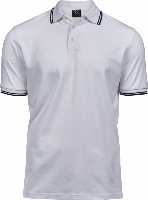 Tee Jays - The Organic Polo For Sport Men - White & navy