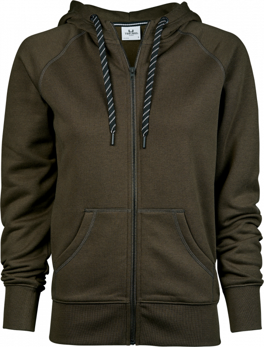 Tee Jays - Womens Fashion Full Zip Hood - Dark Olive